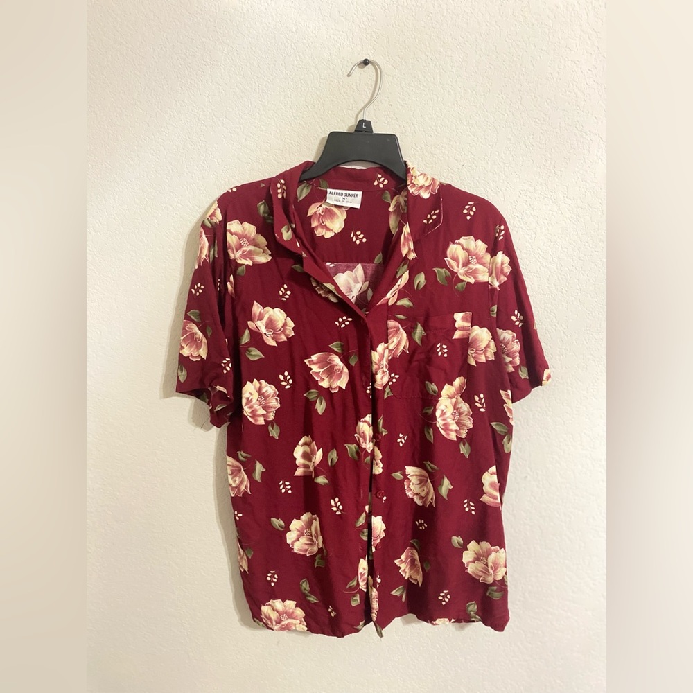 Burgundy Button Down